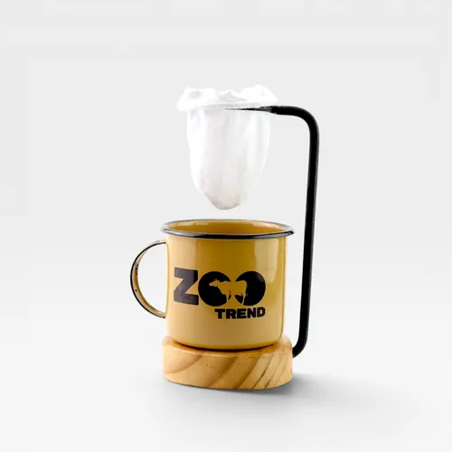 Caneca esmaltada marrom - Zootrend