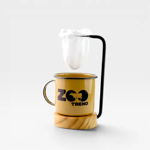 Caneca esmaltada marrom - Zootrend