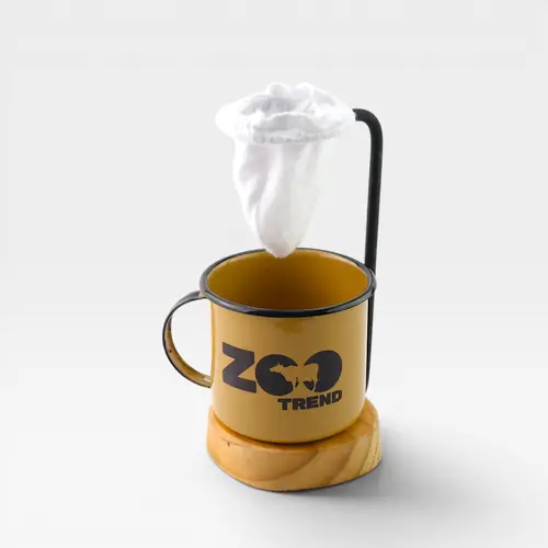Caneca esmaltada marrom - Zootrend