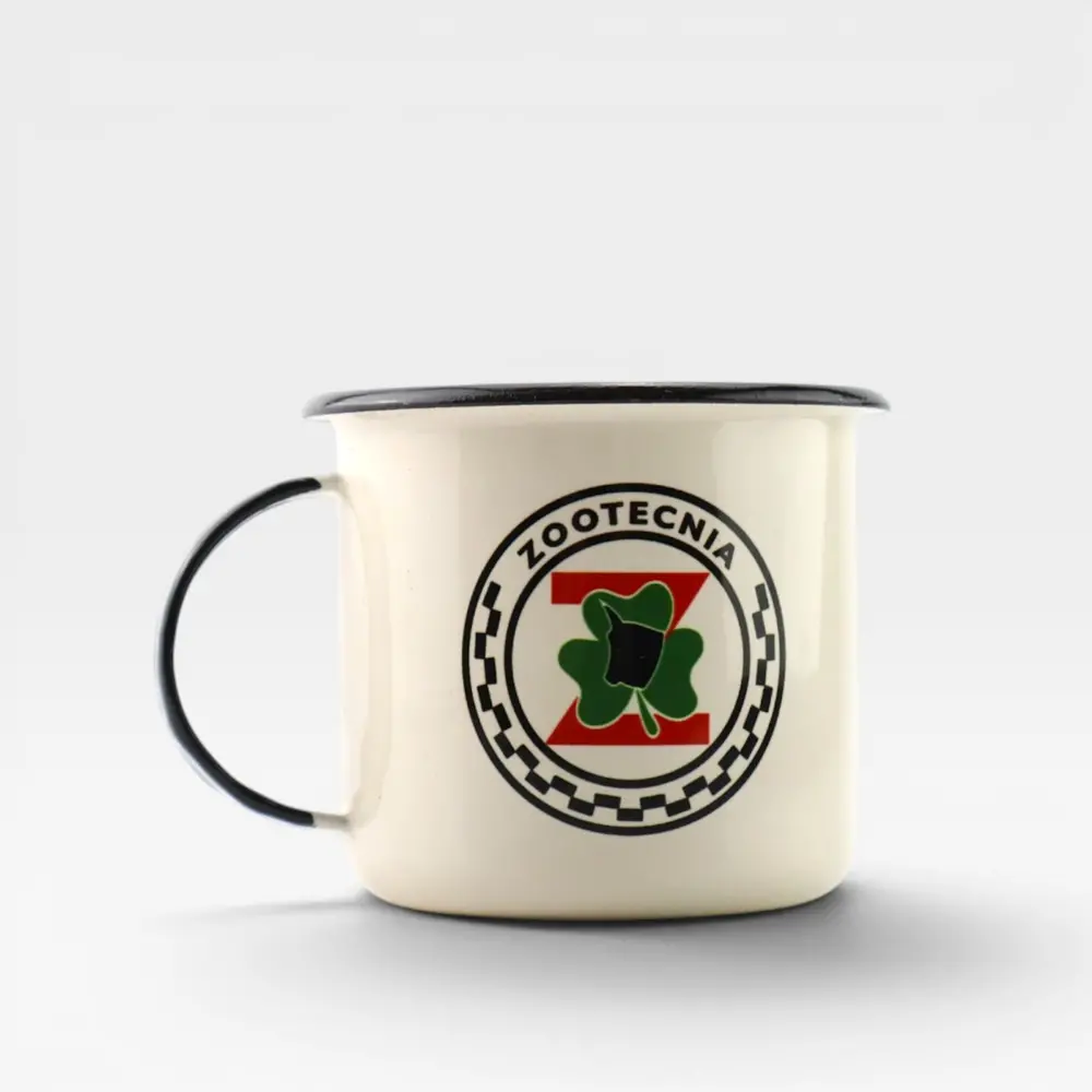 Caneca esmaltada branca - Zootecnia