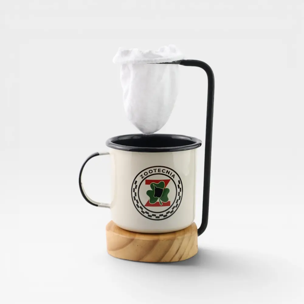 Caneca esmaltada branca - Zootecnia
