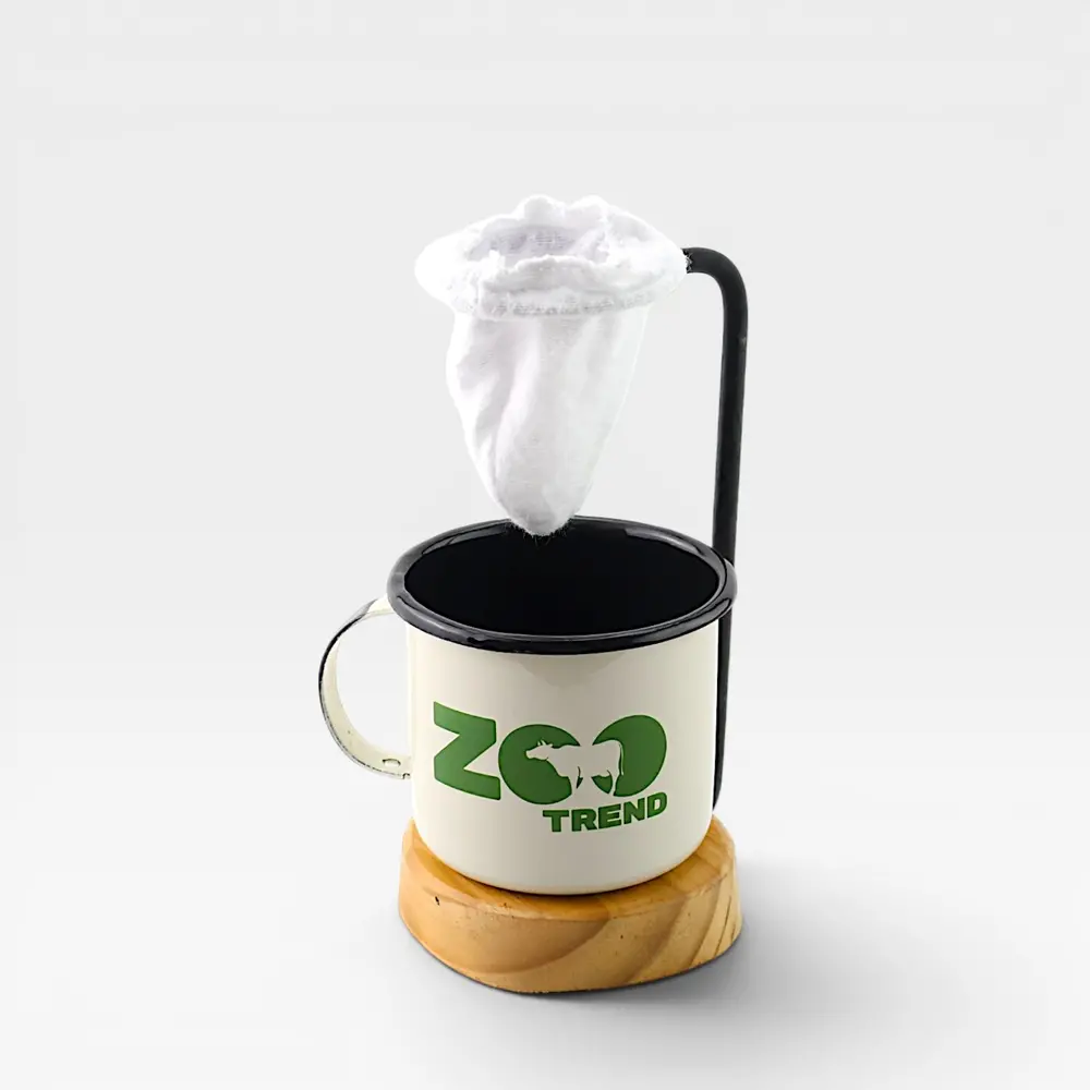 Caneca esmaltada branca - Zootecnia