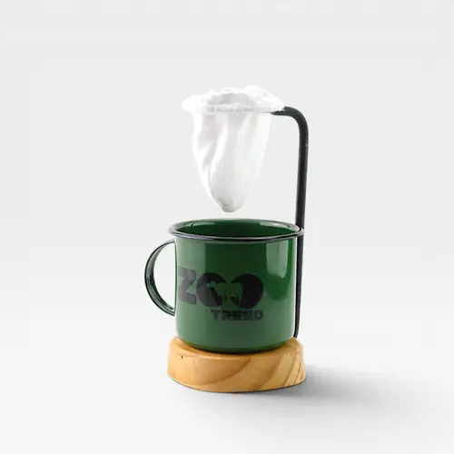 Caneca esmaltada verde - Zootrend