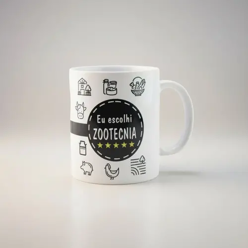 Caneca de porcelana - Eu escolhi a zootecnia