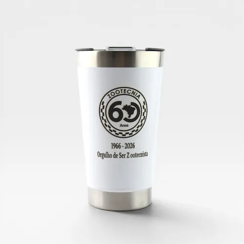 Copo Stanley branco - 60 anos zootecnia