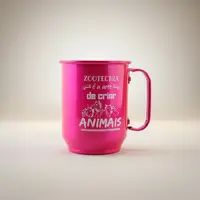 Caneca de alumínio - Rosa - imagem 2