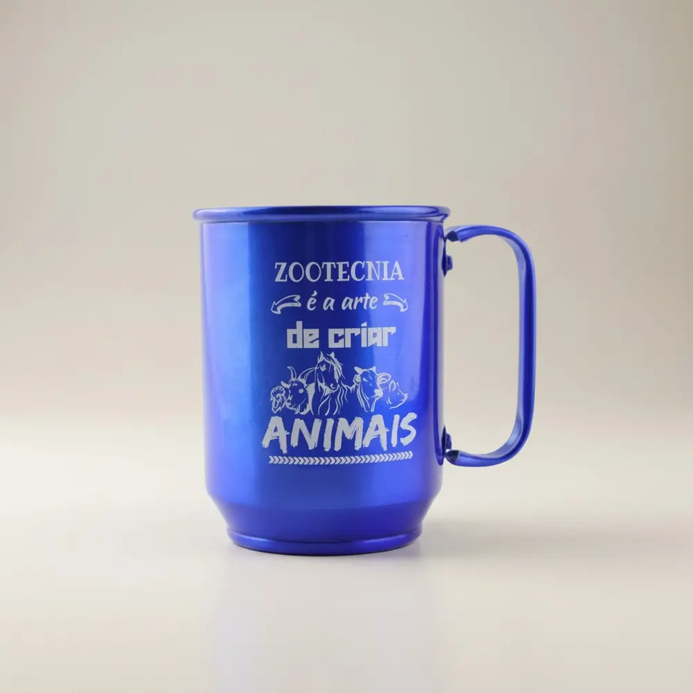 Caneca de alumínio - Rosa
