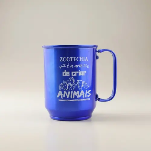 Caneca de alumínio - Azul