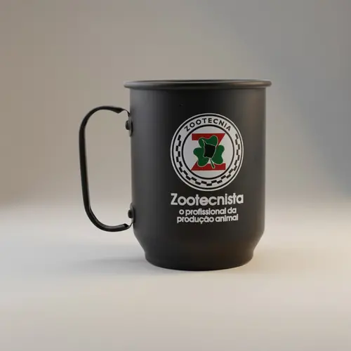 Caneca de alumínio - Preto