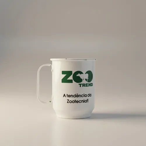 Caneca de alumínio Zootrend - Branca 