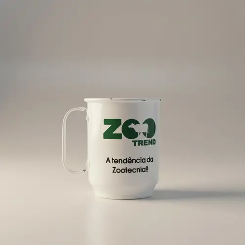 Caneca de alumínio Zootrend - Branca 