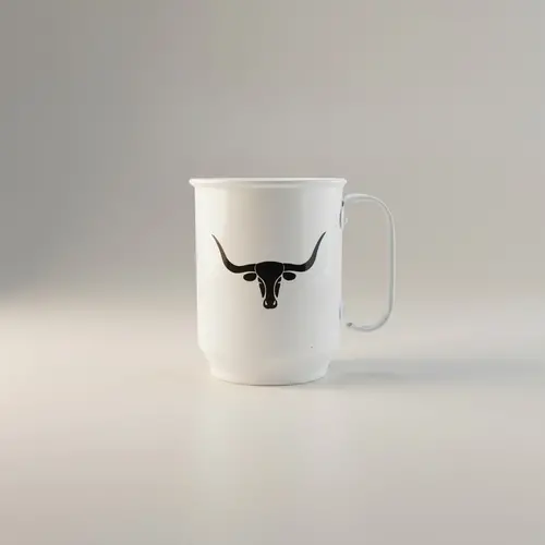 Caneca de alumínio - Branca