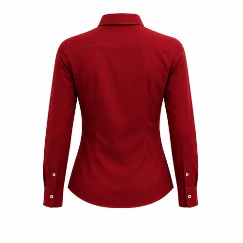 Camisa social Feminina - Vermelha com rosa