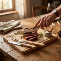 Kit Churrasco em Estojo de Madeira - imagem 12