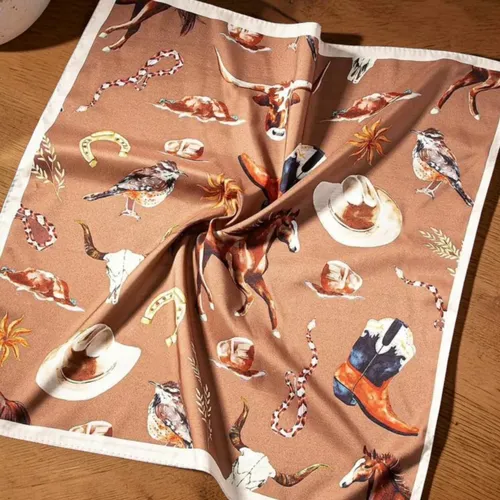 Lenço Bandana Country – Estampa Equestre