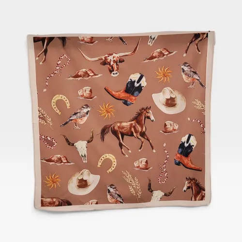 Lenço Bandana Country – Estampa Equestre