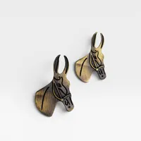 Anel de Lenço Country Cabeça de Cavalo – Prata Envelhecida - imagem 3