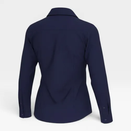 Camisa social Feminina - Azul marinho