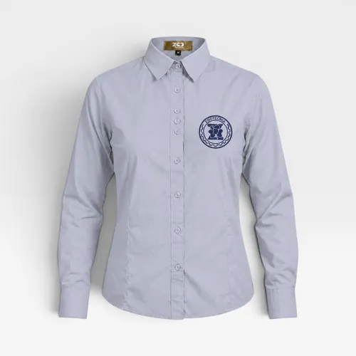 Camisa social Feminina - Cinza